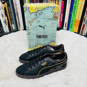PUMA SUEDE 4 ONE PIECE SNEAKERS SIZE 13 BLACL BEARD STRAW HAT PIRATES